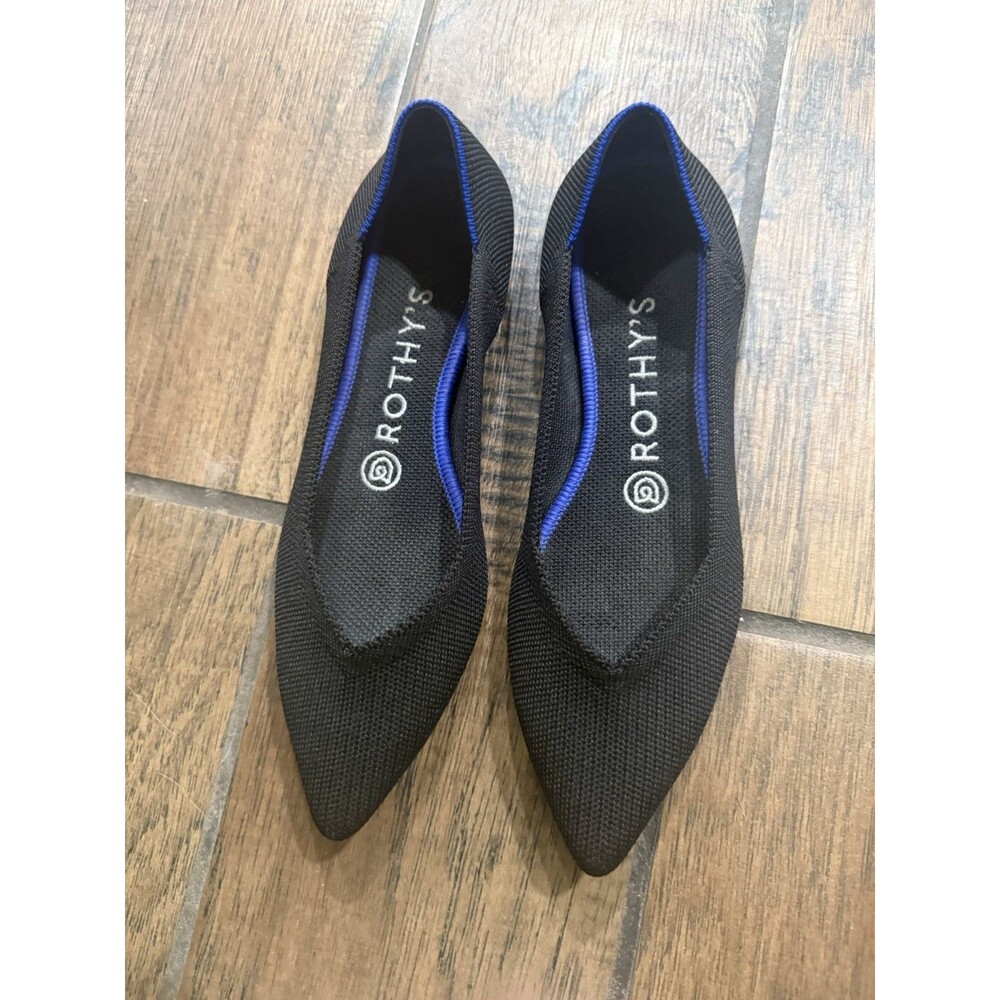 Rothy's Women's Pointed Toe Flats Black Size 6.5